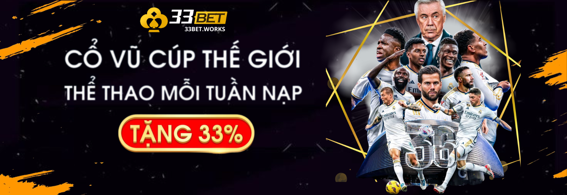 33BET - Nhà Cái Cá Cược Đẳng Cấp, Đáng Thử Hiện Nay 1 Banner 33bet.works