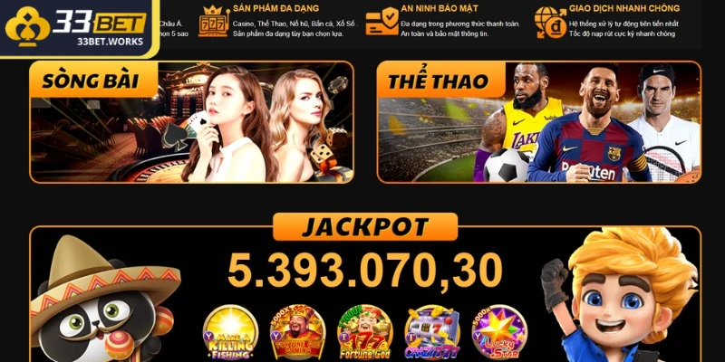 33BET - Nhà Cái Cá Cược Đẳng Cấp, Đáng Thử Hiện Nay 19 Giao diện trang chủ 33BET được thiết kế với sự tinh tế đặc biệt