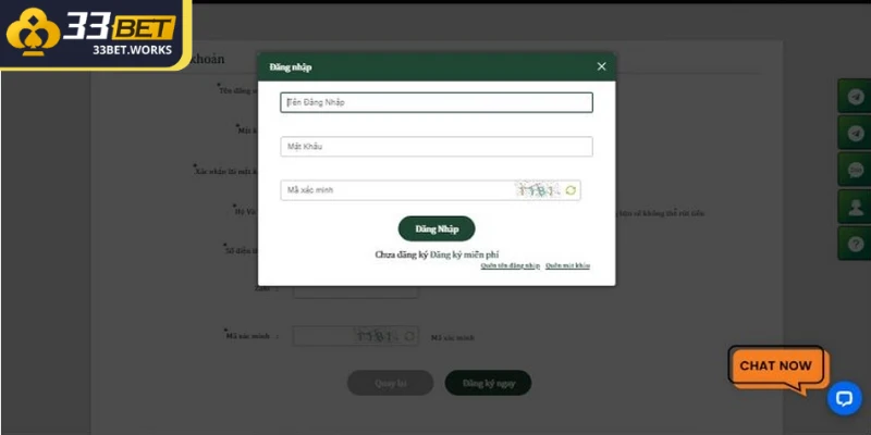 Đăng Nhập 33BET - Hướng Dẫn Thao Tác Thực Hiện Thành Công 2 Kiểm tra dữ liệu và hoàn tất đăng nhập 33BET